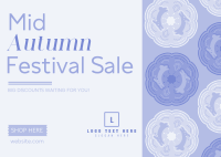 Mooncake Rabbit Fest Sale Postcard