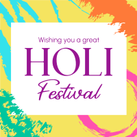 Holi Festival Instagram Post Design