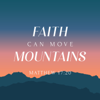 Faith Move Mountains Linkedin Post