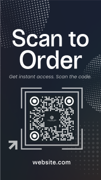 Scan to Order Instagram Story Design