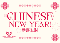 Happy Chinese New Year Postcard