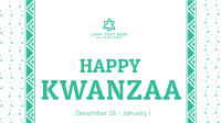 Kwanzaa Cultural Pattern Facebook Event Cover