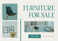 Furniture For Sale Postcard