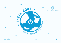 Earth Hour Switch Postcard