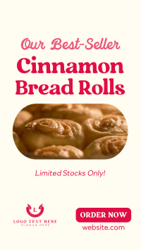 Best-seller Cinnamon Rolls Instagram Story