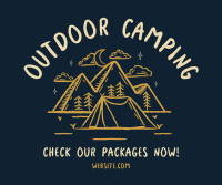 Rustic Camping Facebook Post