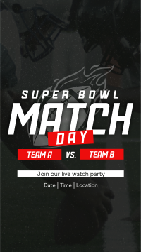 Superbowl Match Day Facebook Story