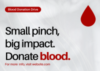 Blood Donation Drive Postcard Image Preview