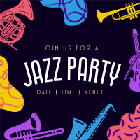 Groovy Jazz Party Instagram Post