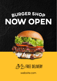 Burger Shop Opening Flyer