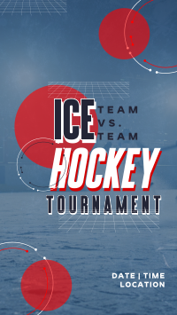 Sporty Ice Hockey Tournament TikTok Video