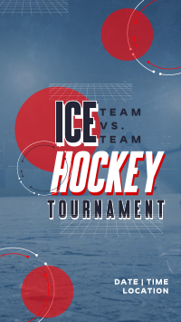 Sporty Ice Hockey Tournament Video