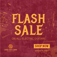 Guitar Flash Sale Instagram Post