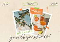 Weekend Quote Getaway Postcard