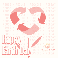 Earth Day Recycle Linkedin Post Design