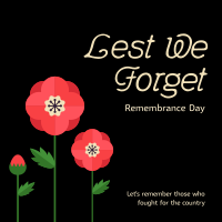 Poppy Remembrance Day Instagram Post Design