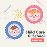 Childcare and School Enrollment Instagram Post Image Preview