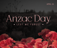 Anzac Poppies Facebook Post