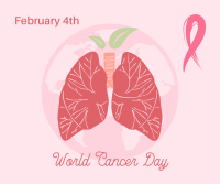 Lungs World Cancer Day  Facebook Post