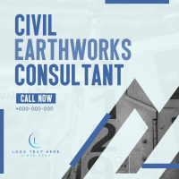 Earthworks Construction Instagram Post Design