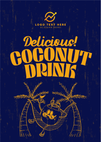 Coconut Drink Mascot Flyer