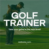 Golf Trainer Instagram Post