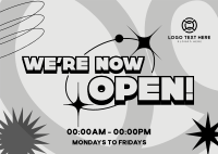 Store Opening Quirky Postcard Design