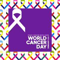 Cancer Day Ribbons Instagram Post Image Preview