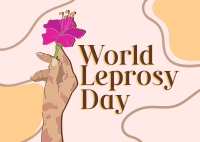 World Leprosy Day Awareness  Postcard