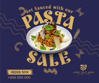 Saucy Pasta Sale Facebook Post