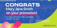 Congratulatory Job Promotion Twitter Post