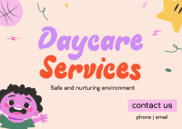 Playful Daycare Services Postcard
