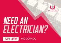 Electrical Maintenance Handyman Postcard Design