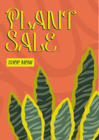 Quirky Plant Sale Flyer