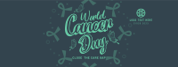 World Cancer Reminder Facebook Cover Design