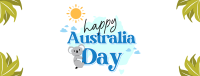 Koala Astralia Celebration Facebook Cover Design