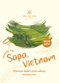 Sapa Vietnam Travel Flyer