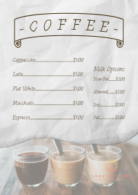 Milky Coffee Menu Image Preview