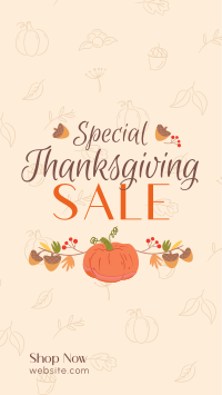 Special Thanksgiving Sale Facebook Story