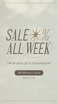 Minimalist Week Sale YouTube Short