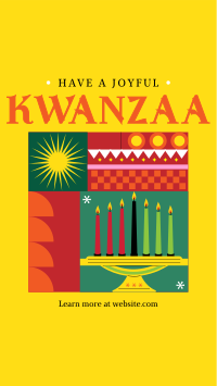 Geometric Kwanzaa Facebook Story