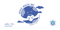 Health Day Earth Twitter Post