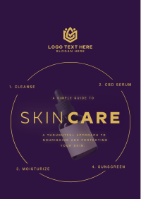 Minimalist Skin Care Routine Flyer