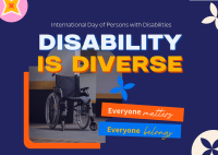 Disabled People Matters Postcard