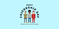 Different Culture One Friendship Twitter Post Design