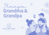 Grandparents Day Letter Postcard