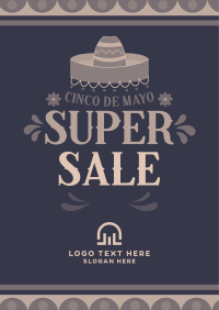 Cinco De Mayo Biggest Colorful Sale Poster