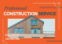 Corporate Construction Service Postcard Image Preview