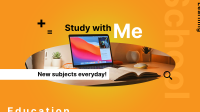 Study With Me YouTube Banner Image Preview