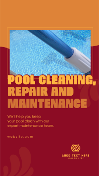 Pool Cleaning Services Facebook Story